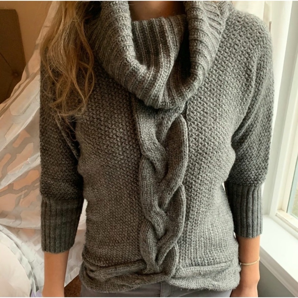 LOFT Alpaca Cowl Neck Sweater